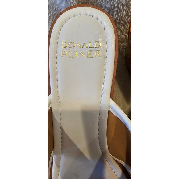 NEW Donald Pliner‎ Ilonar Crisscross Wedges Heels Platform Women Size 11M White - Picture 3 of 8